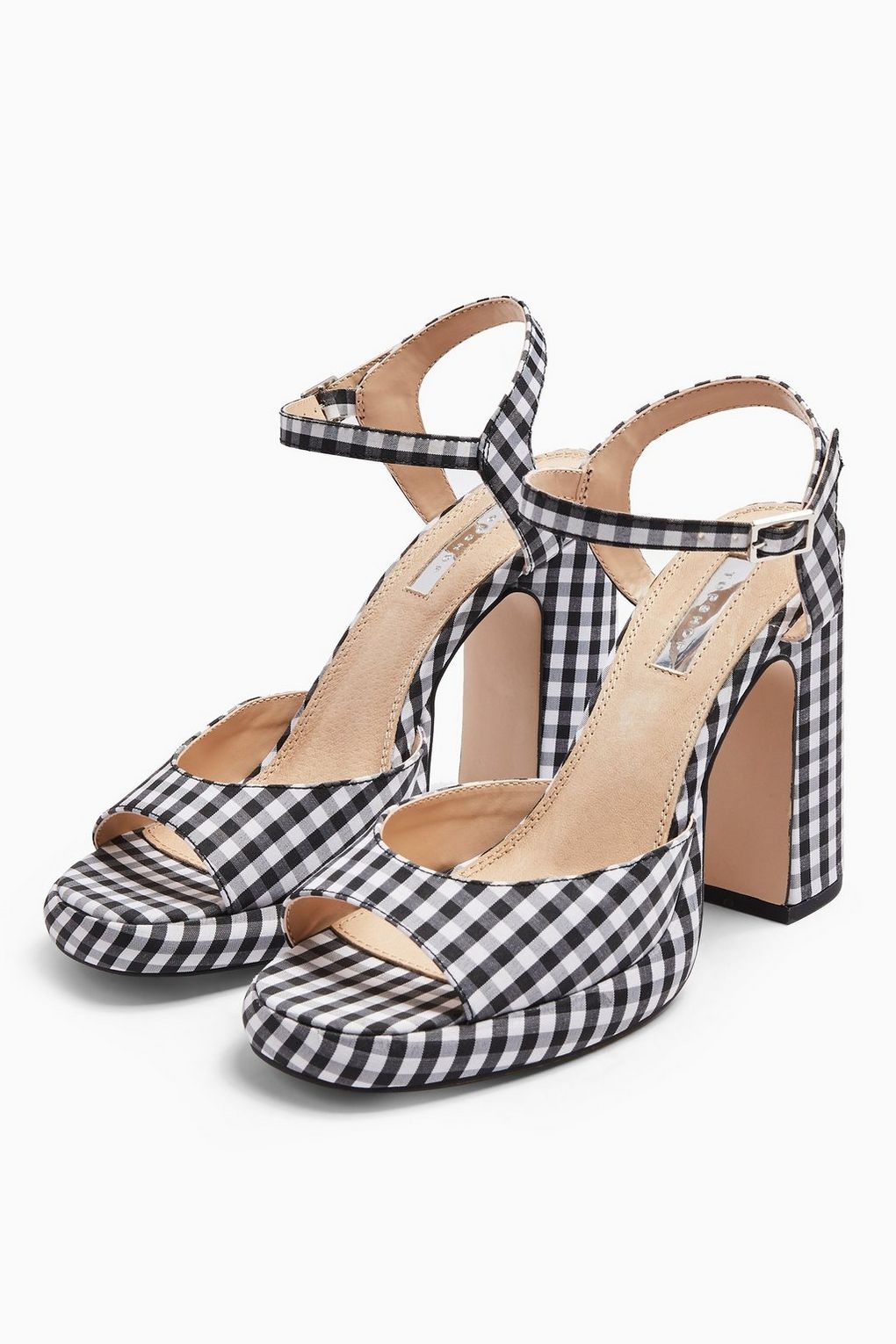 Topshop + RENO 90’s Gingham Platform Heels