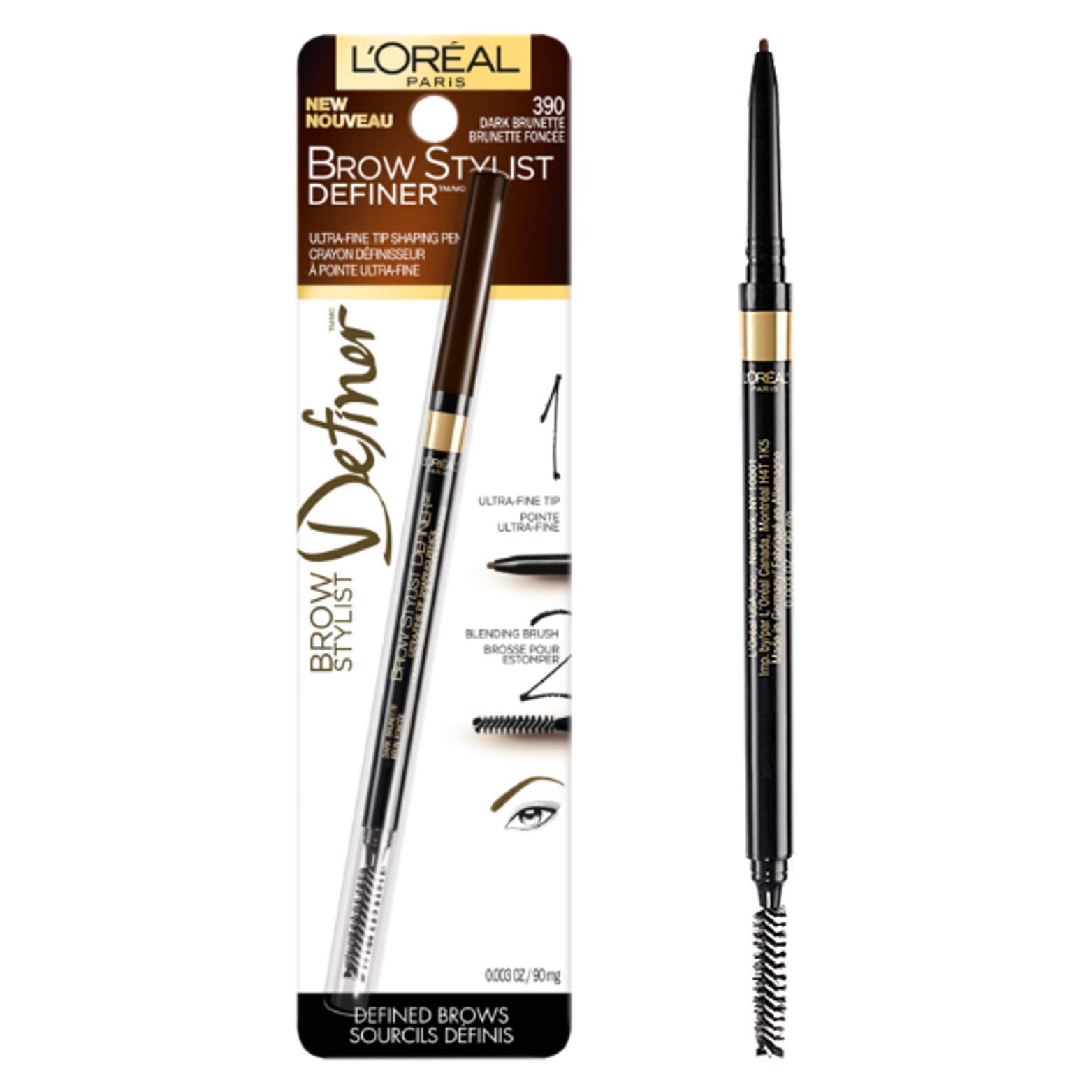 looking brows Ultra-fine mechanical and retractable brow pencil with a 0.5m...