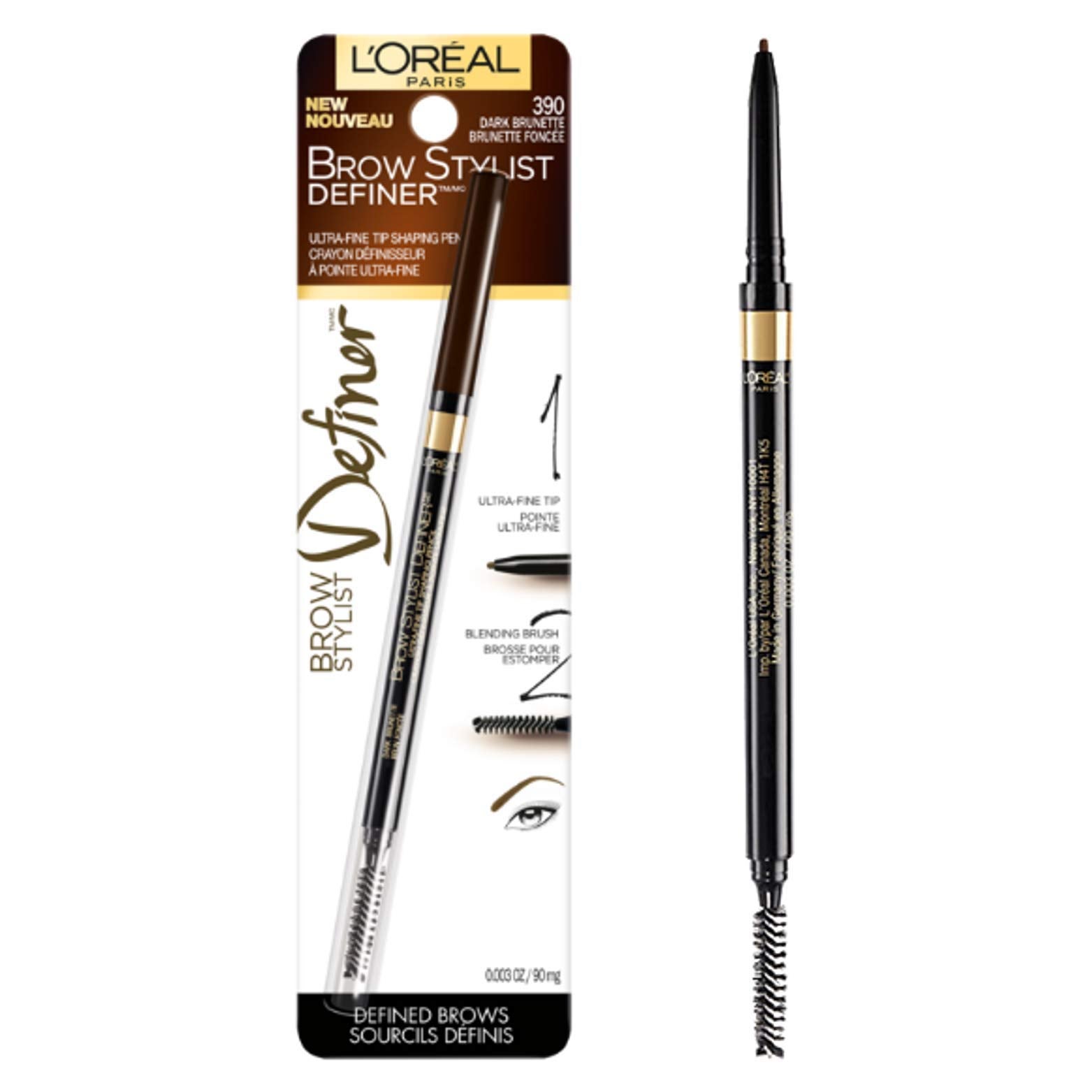 L oreal brow. L'Oreal Paris Brow Stylist Definer. L'Oreal Paris Brow Stylist Definer Eyebrow Pencil. Карандаш для бровей лореаль. Карандаш для бровей с щеткой.