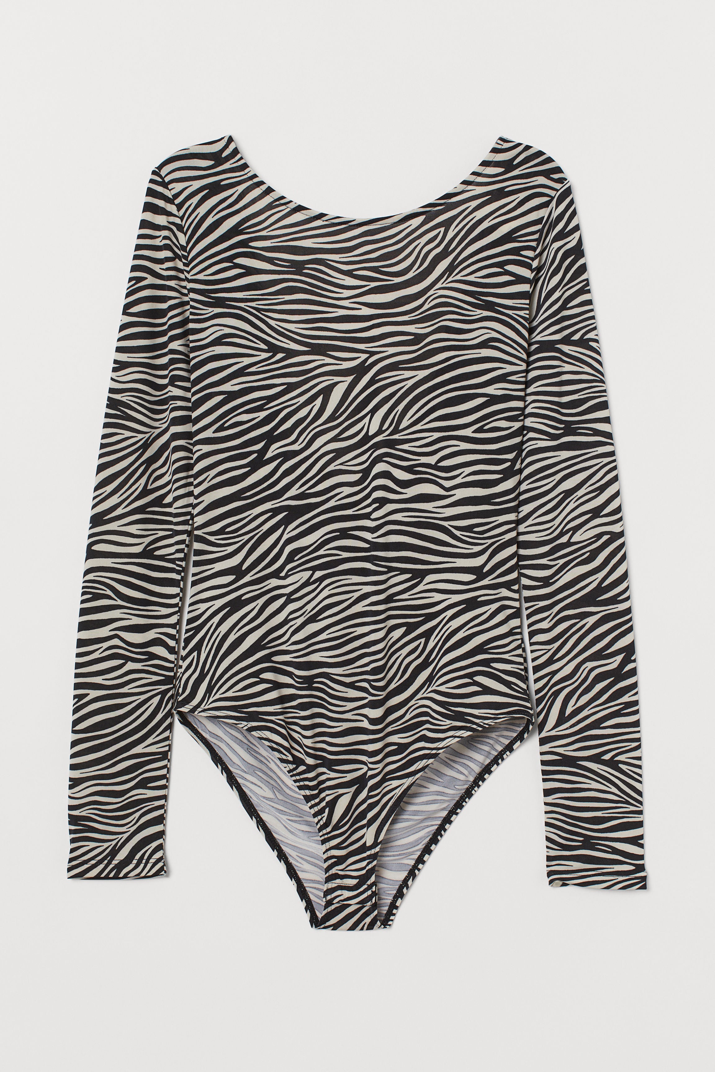 H&M + Bodysuit with Draped Back