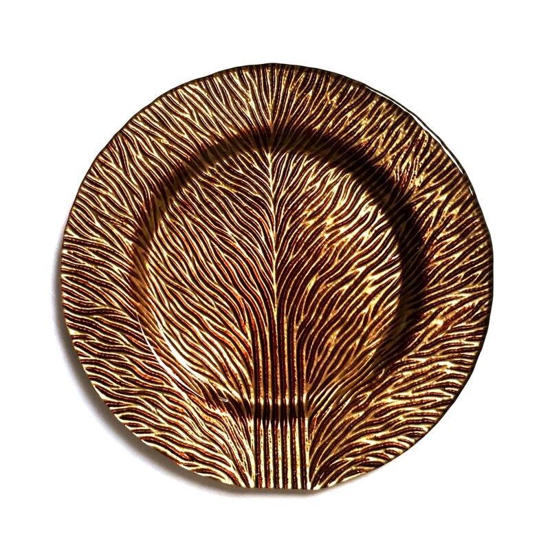 Red Pomegranate + Tree of Life Salad Plate – Set Of 2