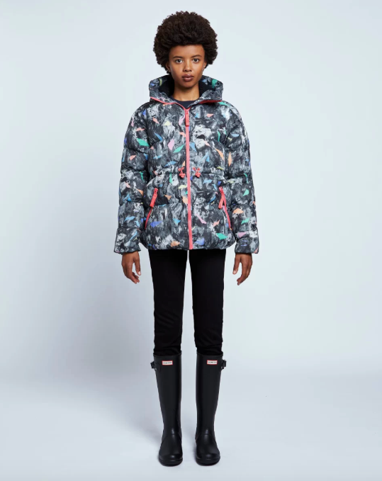 Hunter Women s Original Printed A Line Puffer Jacket