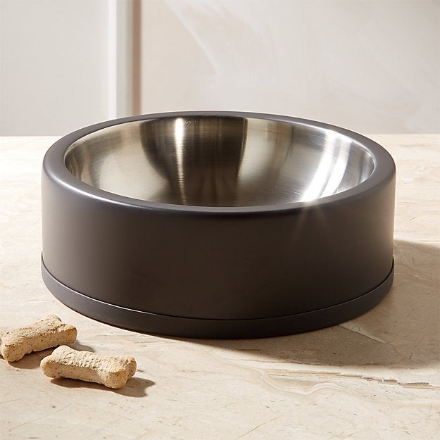 Black shop dog bowl