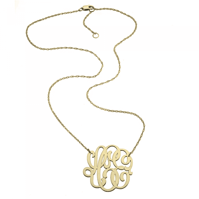 A Monogrammed Necklace Is The Easiest Thoughtful Gift In The Game Monogrammed Necklaces,