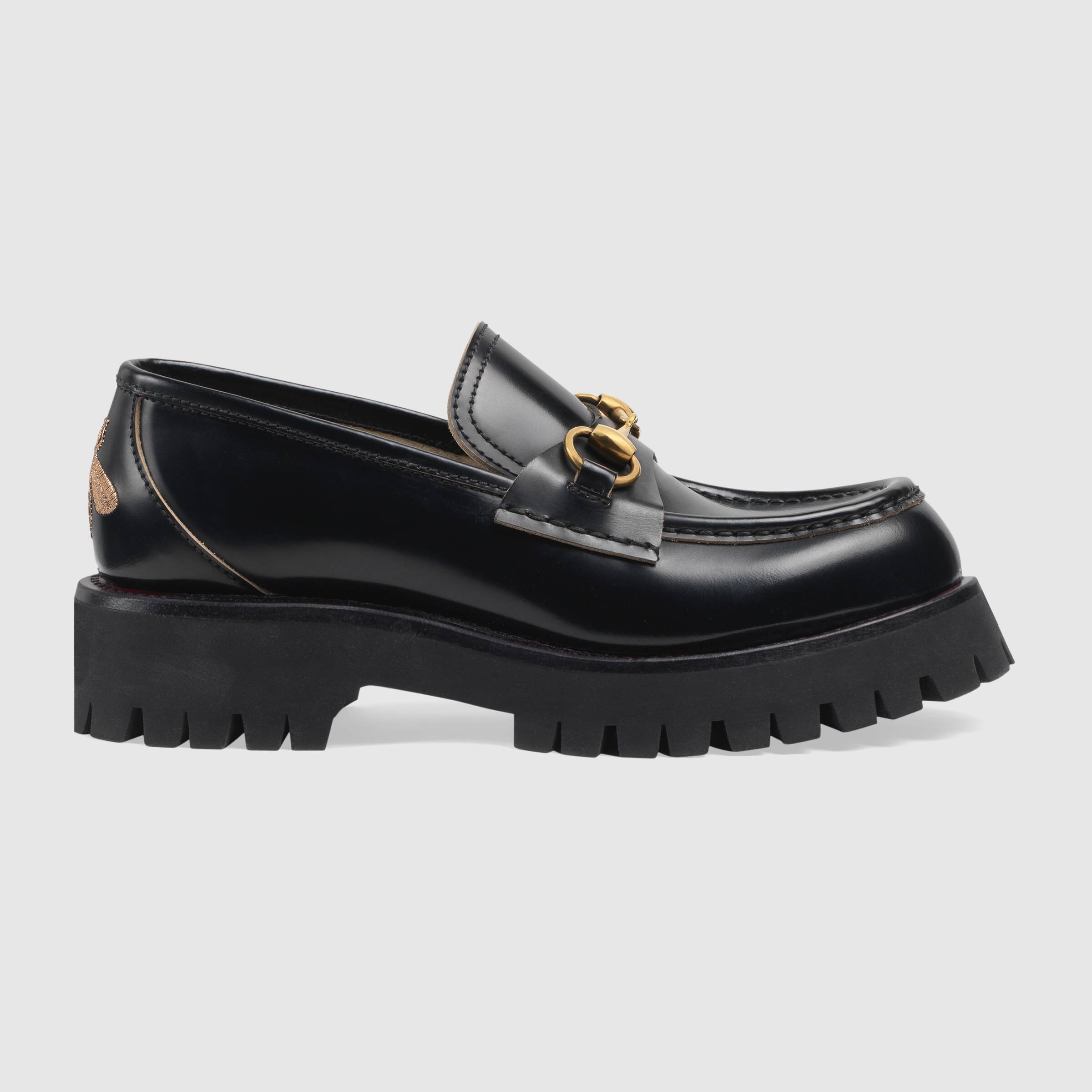 kaira leather lug sole loafer