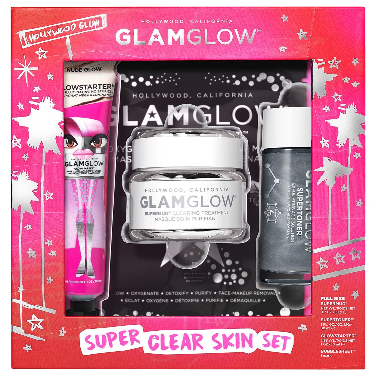 GLAMGLOW SUPERMUD Super Clear Pore Clarifying Skin Set
