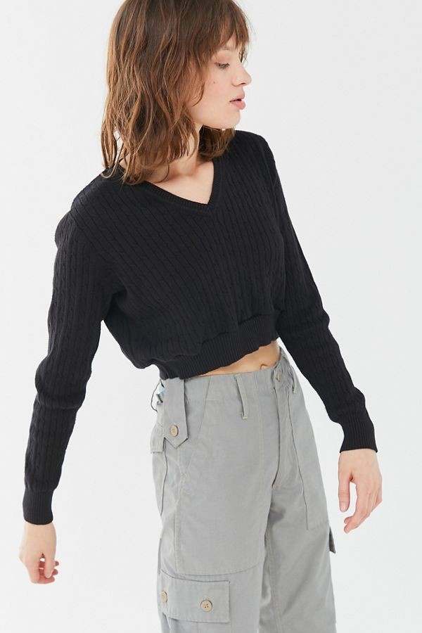 black sweater tops