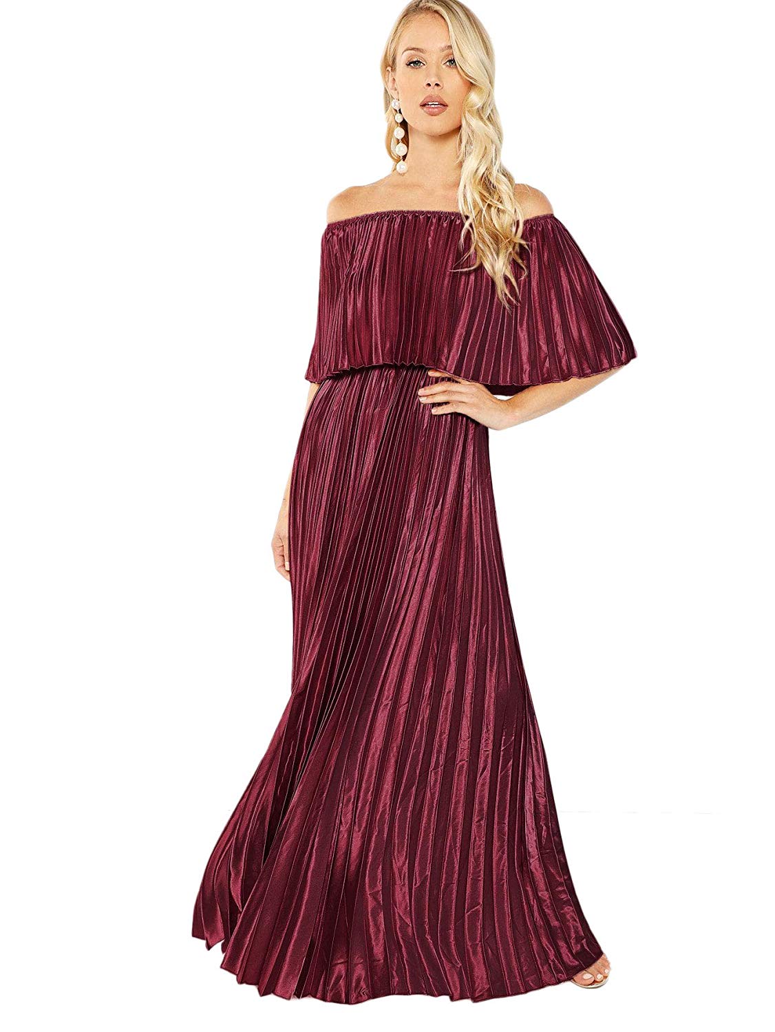 Miluma + Pleated Long Dress