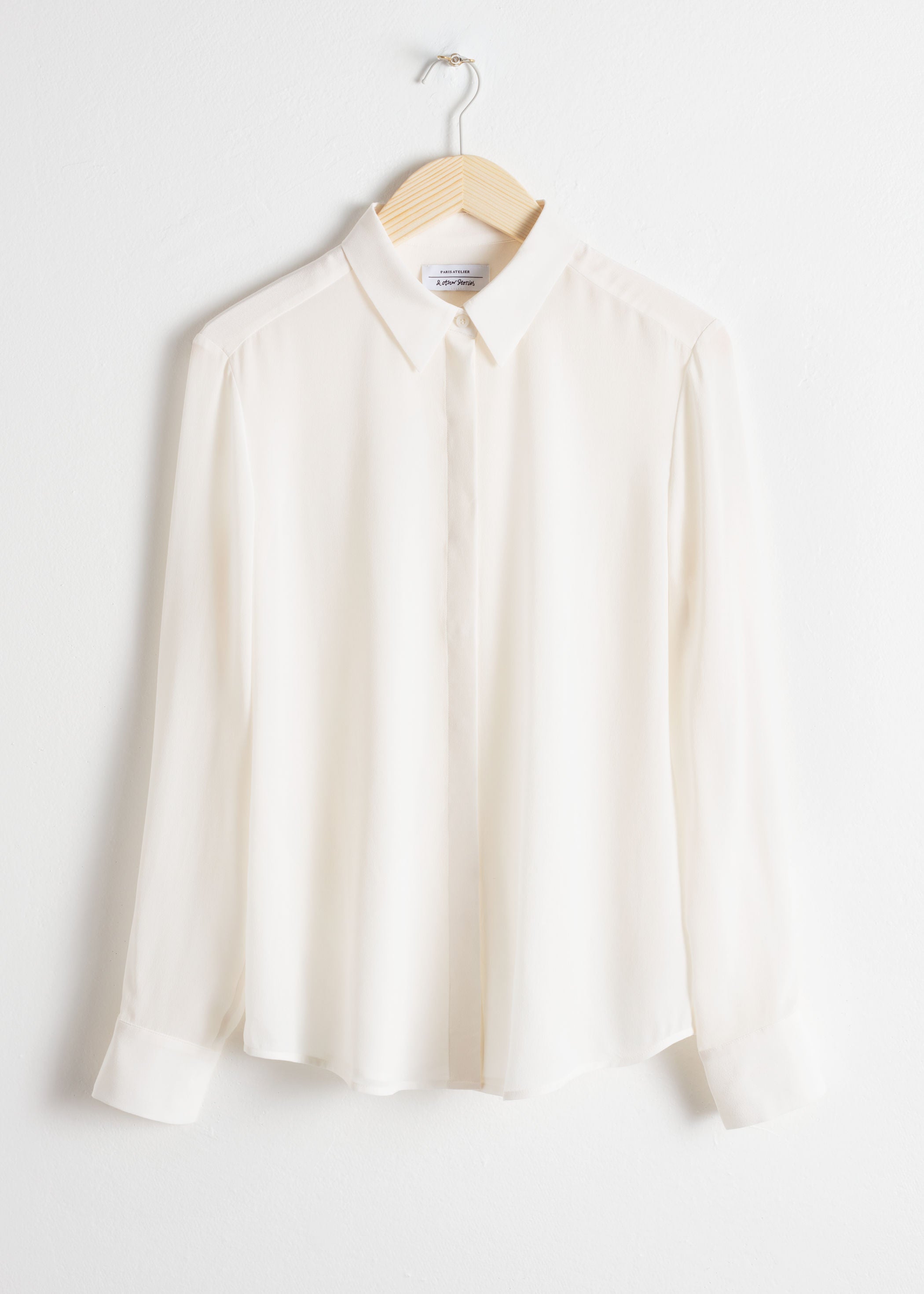 & Other Stories + Straight Fit Silk Shirt