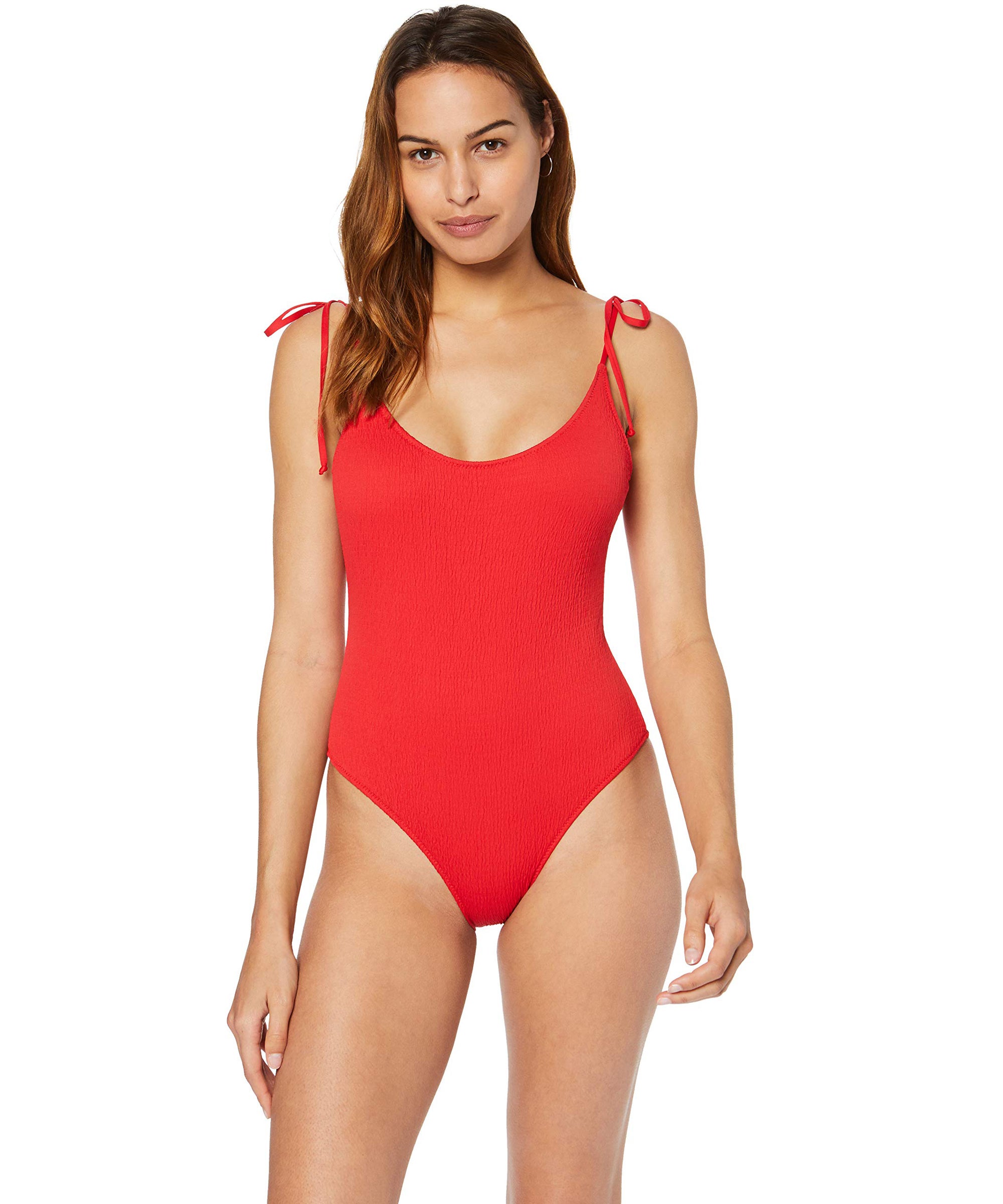 Amazon Fashion + Iris & Lilly Women’s High Leg Swimsuit