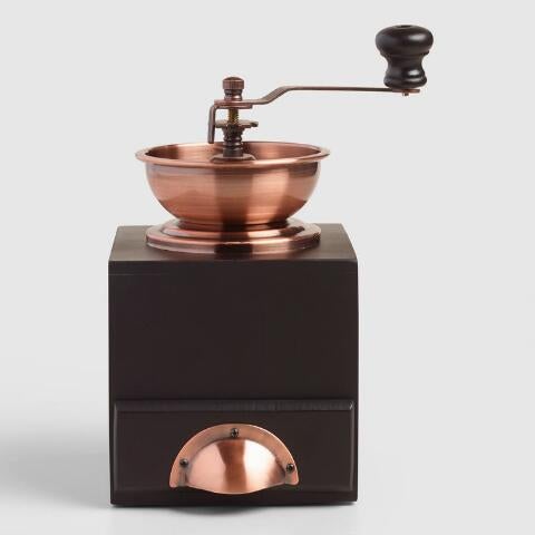 60s Copper Coffee Grinder Primitive Copper Detailed Machine. Copper Grinder  With Aged Wood. Coffee Ground Box Copper Sides With Open Top -  Israel