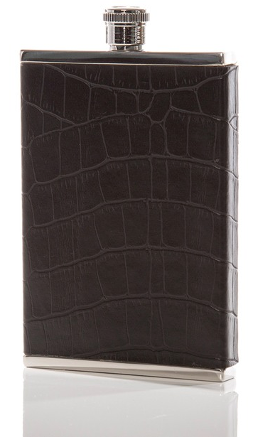 8oz BLACK Croc Flask 8oz BLACK Croc Flask