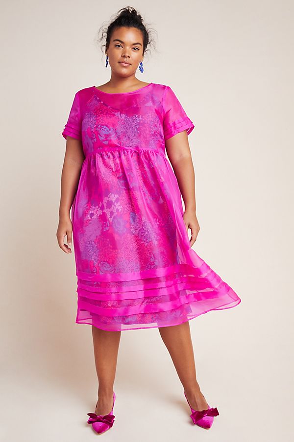 gabrielle silk wrap dress