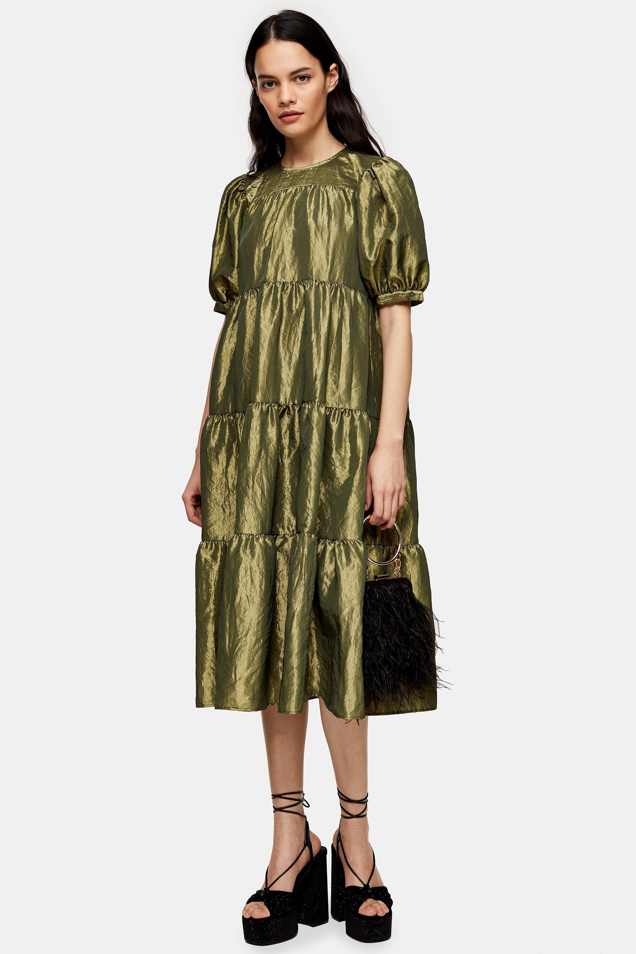 Topshop sales green dress