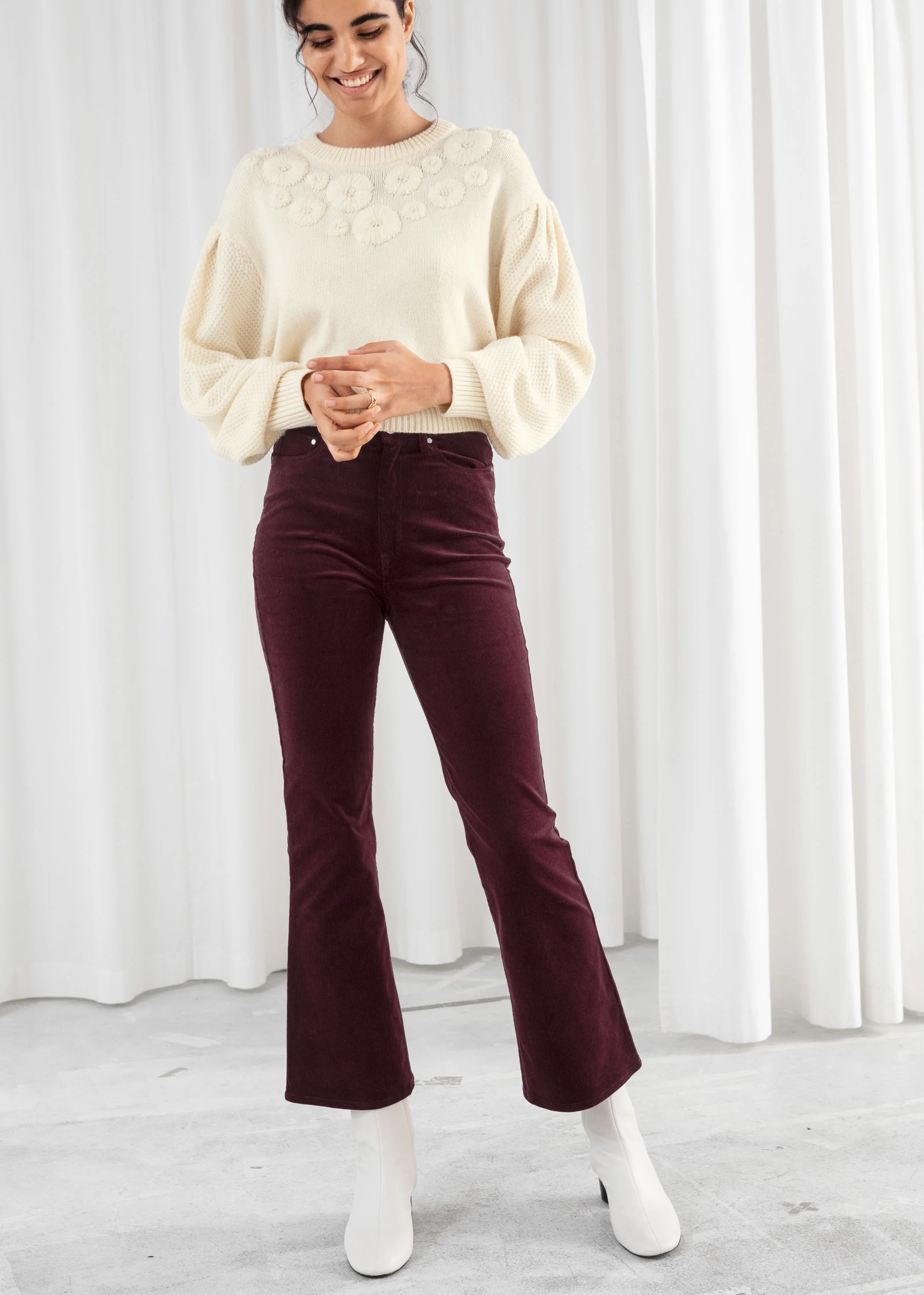 Kick flare online corduroy trousers