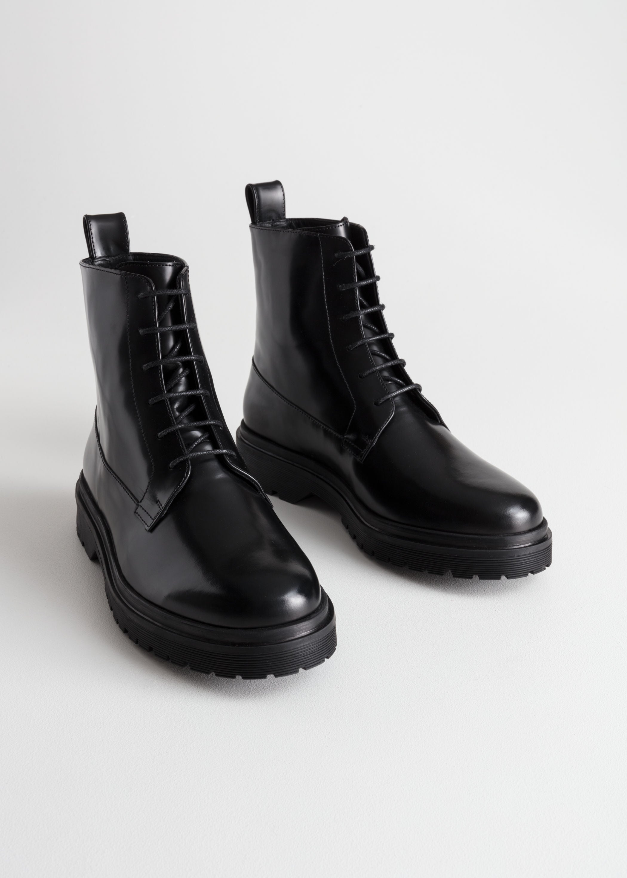 & Other Stories + Lace-Up Leather Boots