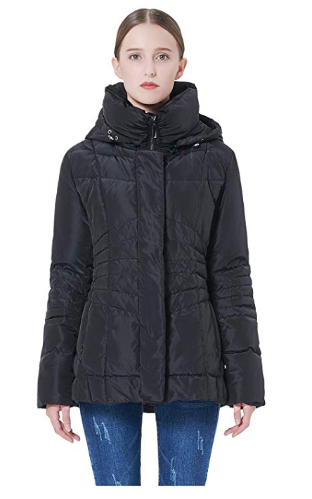 Orolay + Orolay Women’s Short Down Coat Winter Jacket with Removable Hood