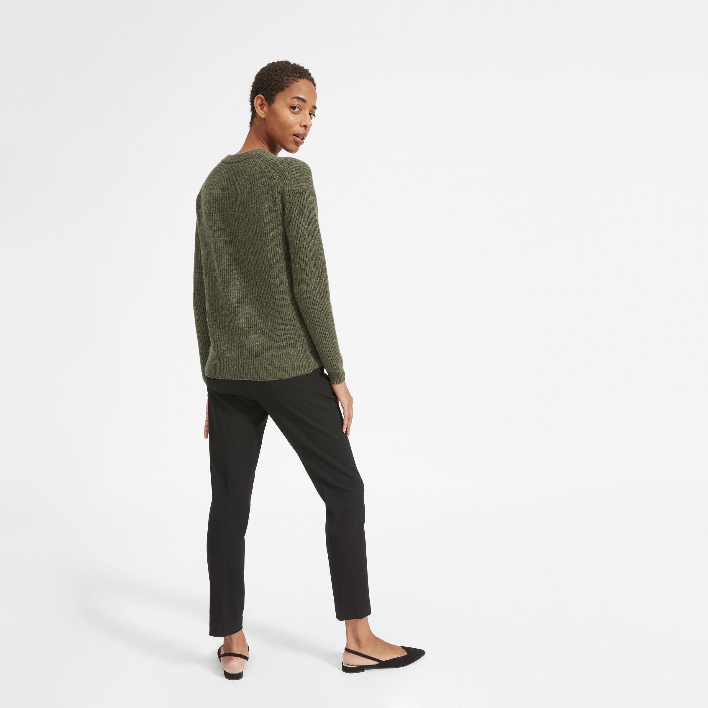 Everlane The Cashmere Rib Round Crew