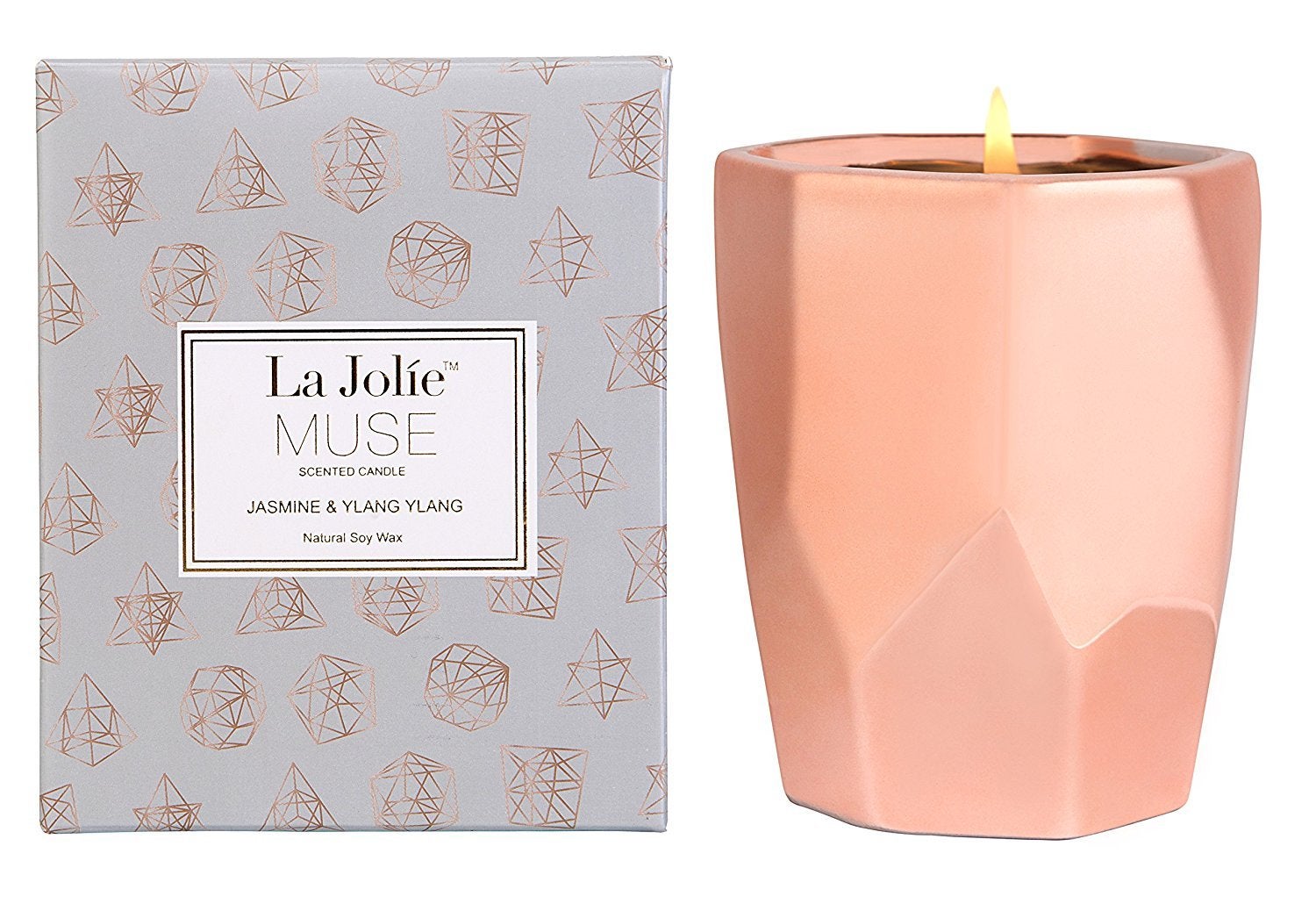 La Jolie Muse + Jasmine & Ylang Ylang Aromatherapy Scented Candle