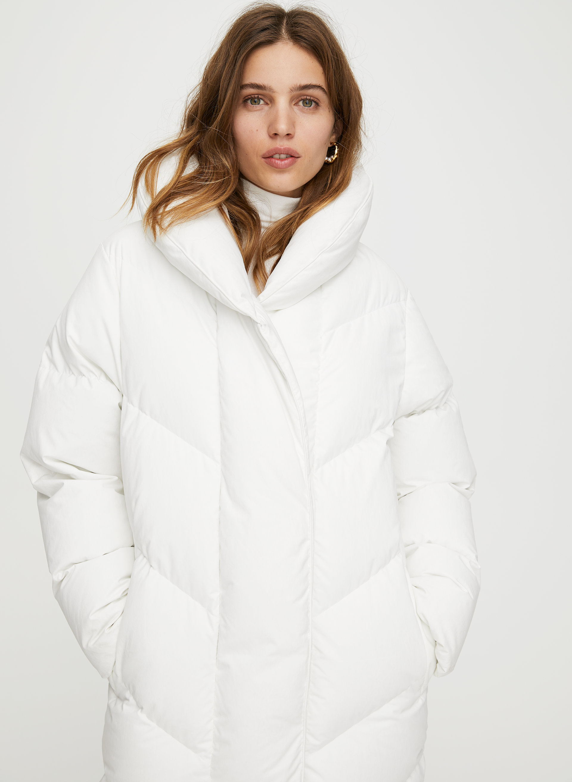 White sales duvet coat