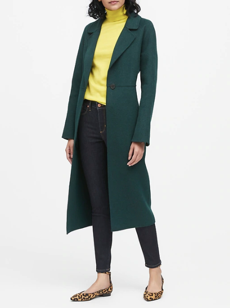 Banana republic maxi trench 2025 coat