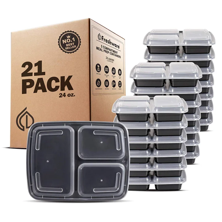 PrepNaturals 13 Pack Glass Meal Prep Containers - Dishwasher Microwave  Freezer Oven Safe - Glass Storage Containers with Lids (Multi-Compartment)