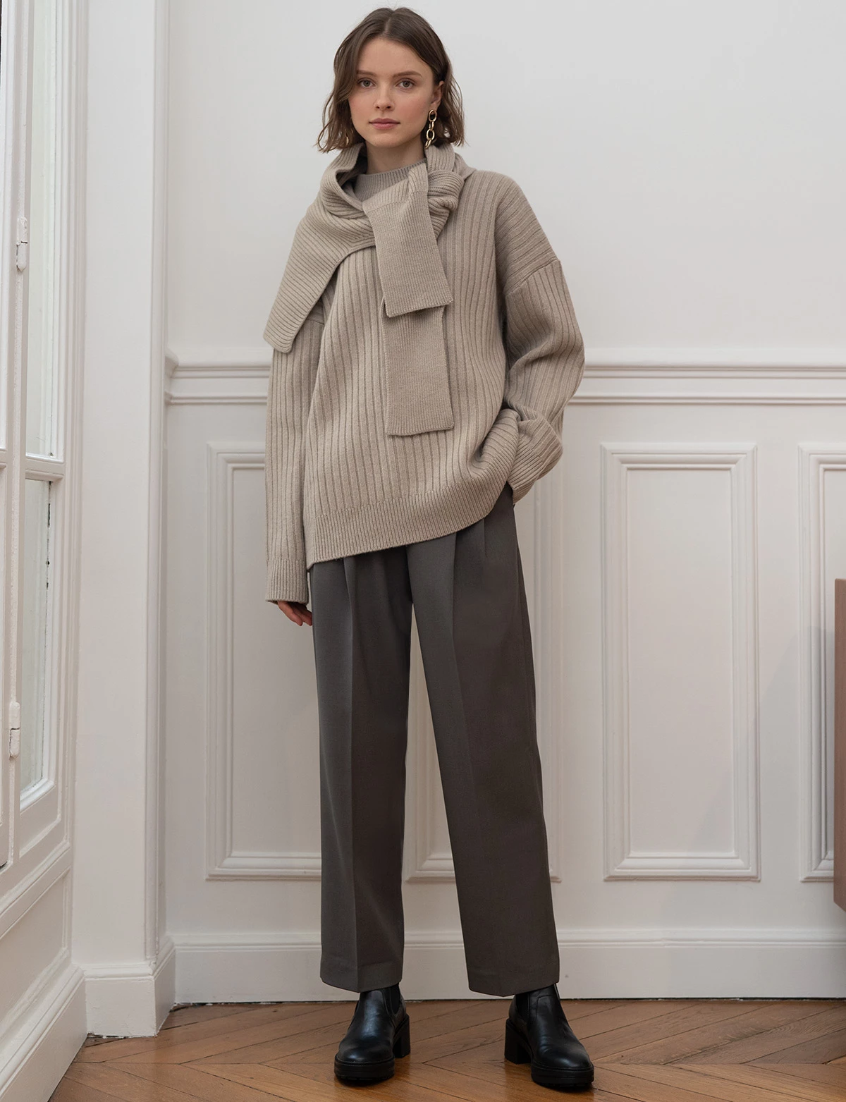 Scarf and 2025 sweater outfit