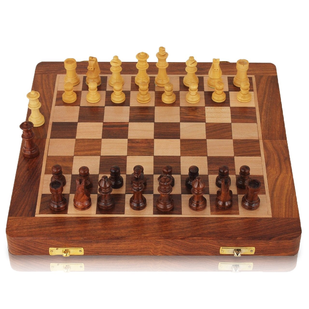 Super Samar Chess + Wooden Travel Chess Set