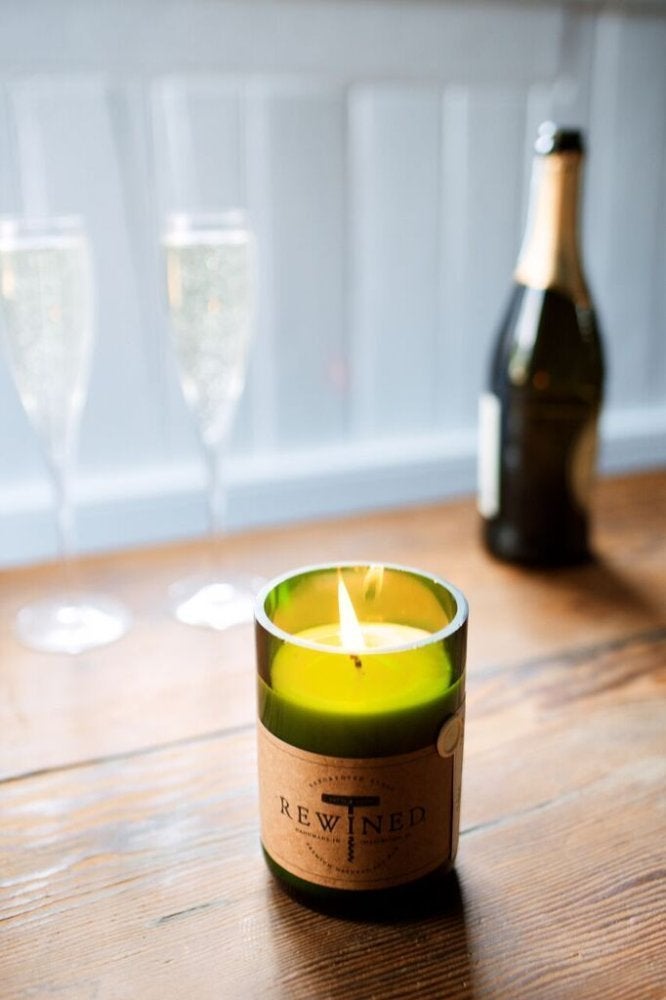Rewined + Champagne Candle