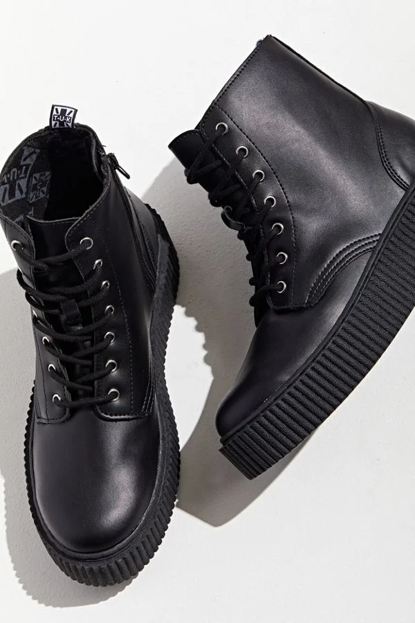 T.U.K. T.U.K. Vegan Leather Lace Up Creeper Boot