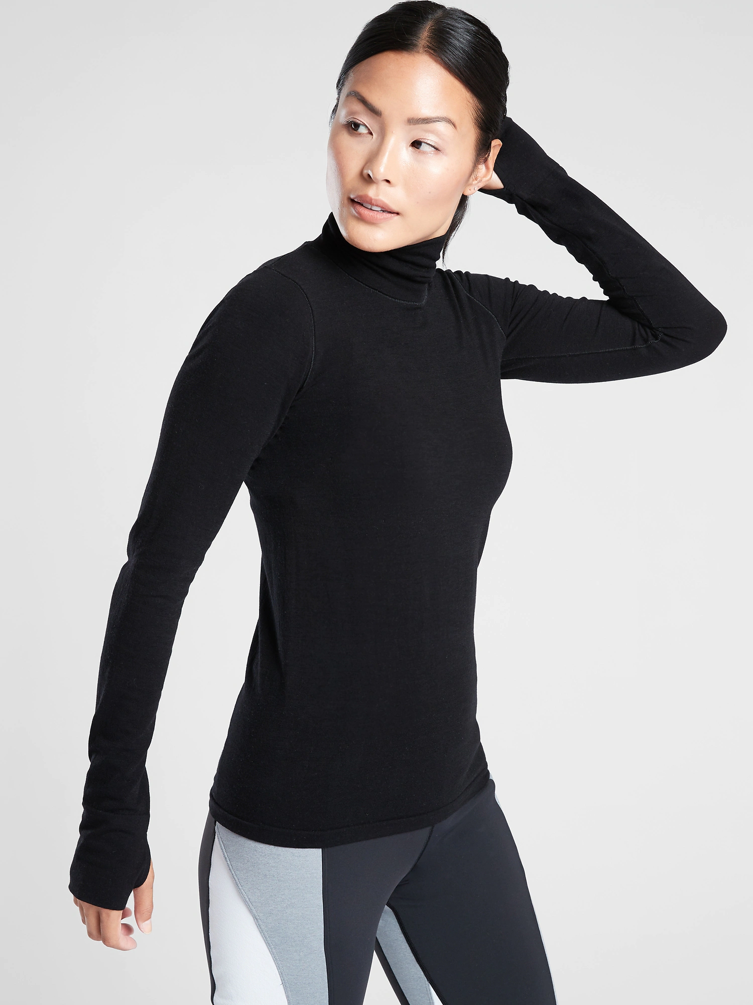 athleta foresthill ascent turtleneck
