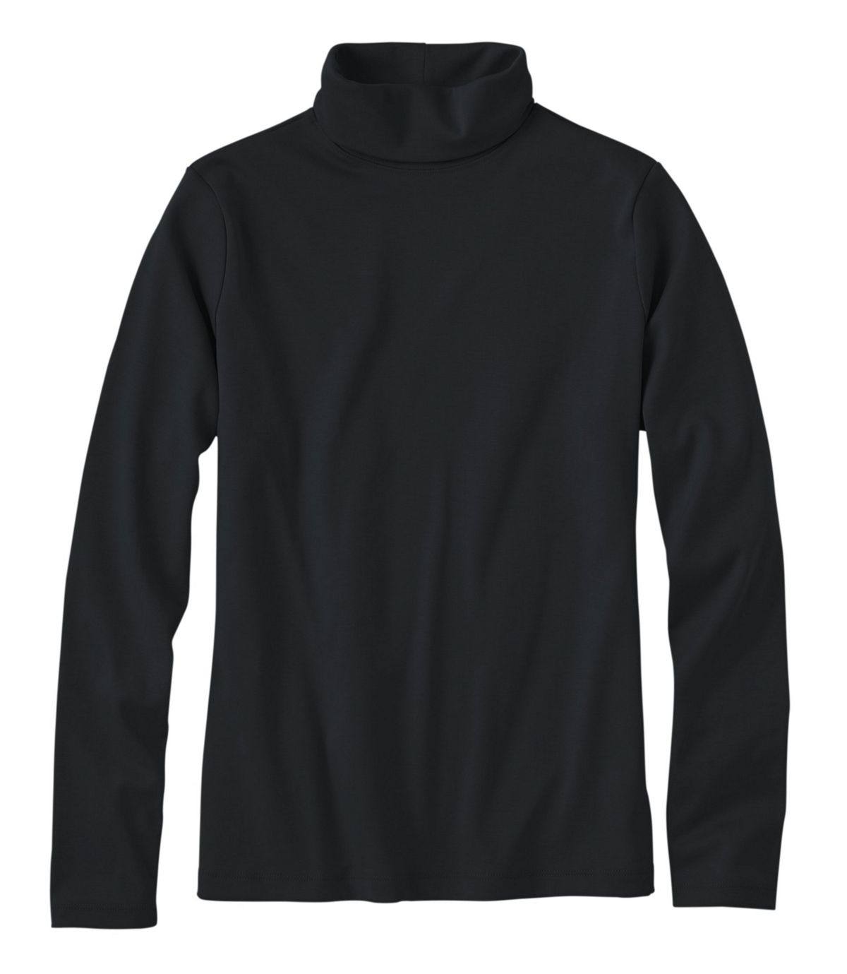 thin black turtleneck