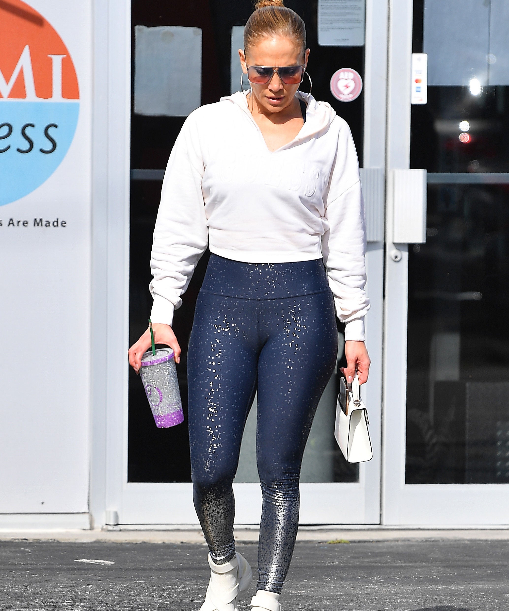 sparkle workout leggings