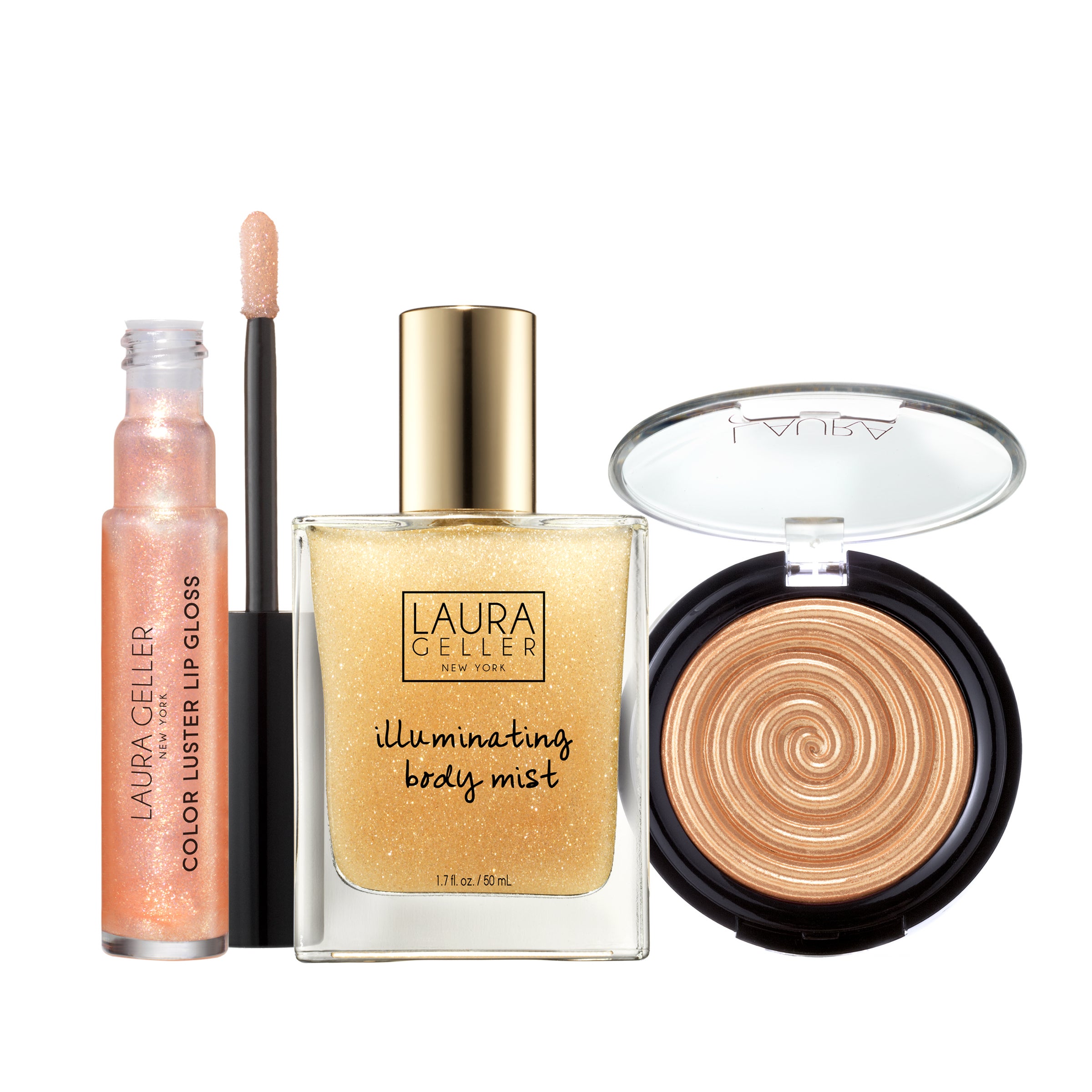 Laura Geller New York + Gilded Honey Best Sellers Makeup Gift Set