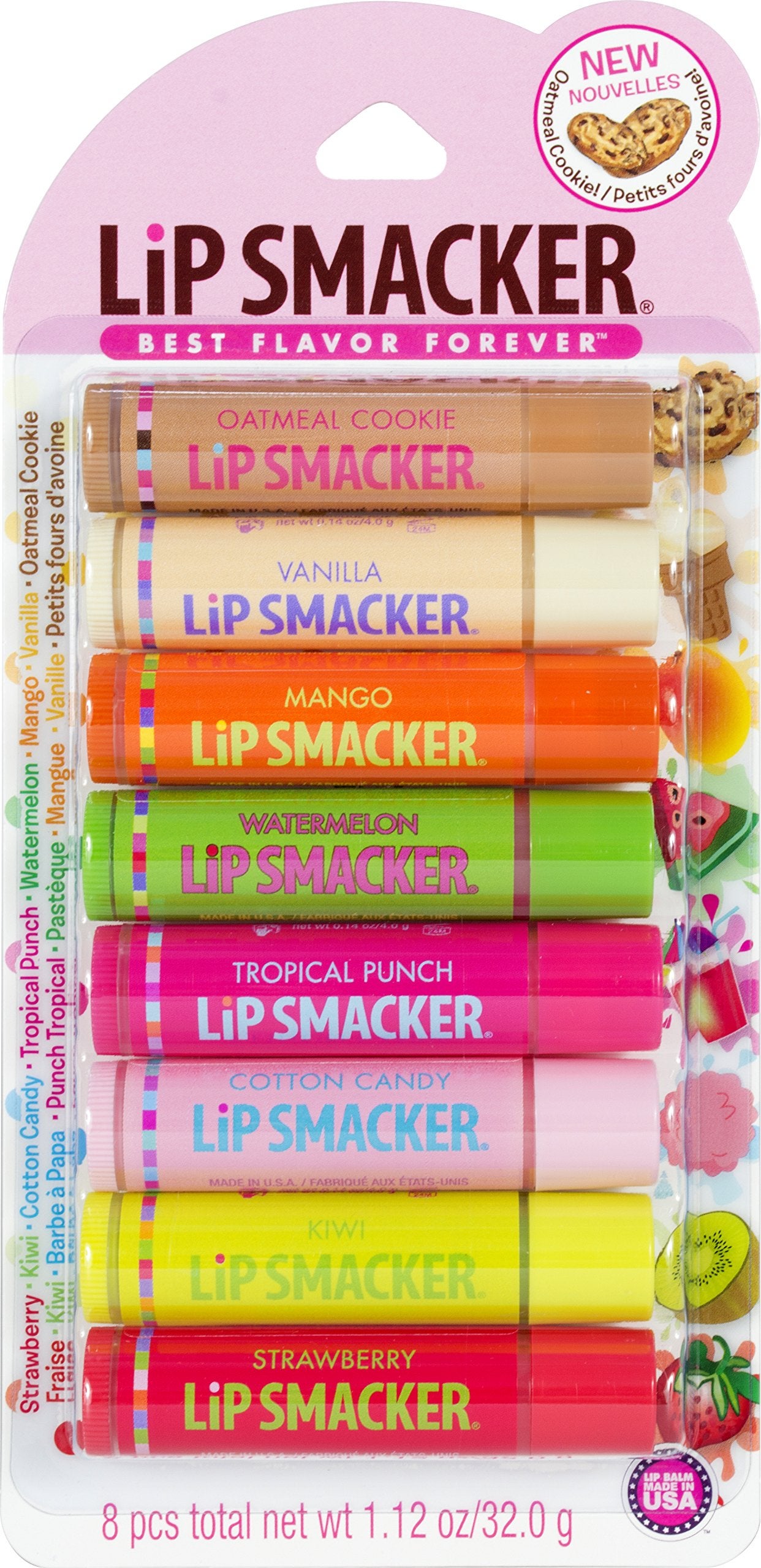Lip Smacker + Original Flavors Party Pack Lip Glosses, 8 Count