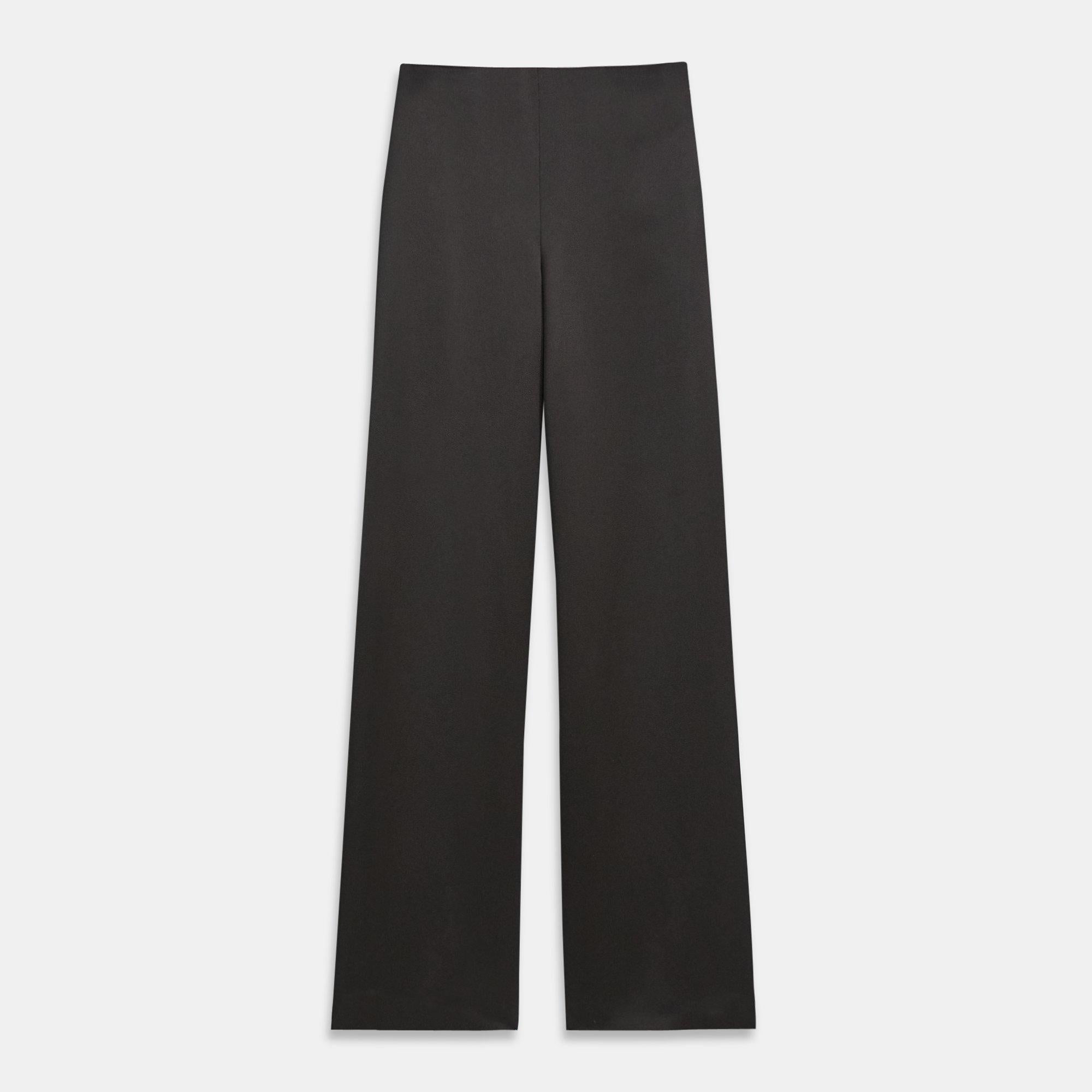Theory + Crepe Satin Clean Wide Leg Pant