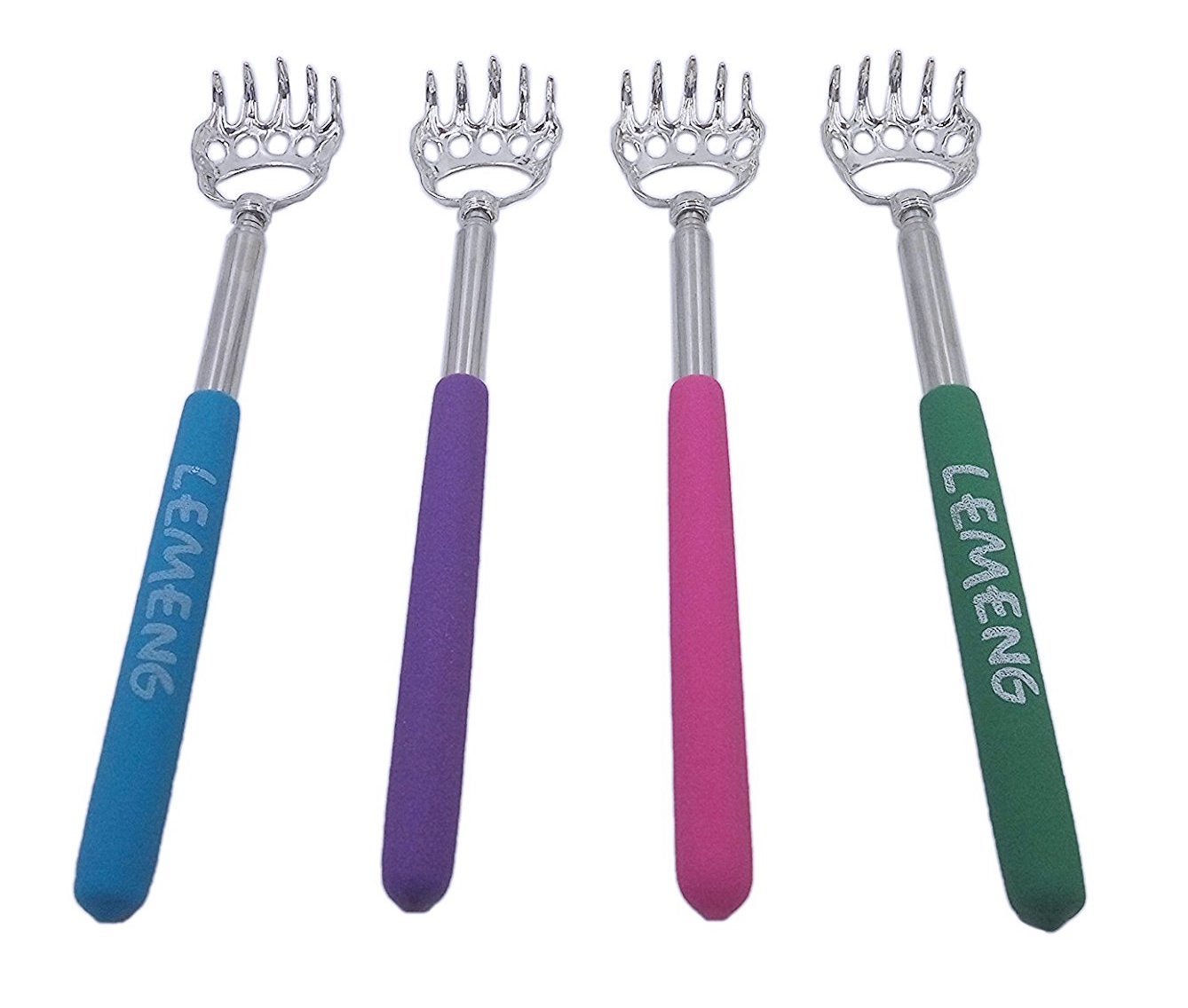 LEMENG + Extendable Bear Claw Back Scratcher (4 Pack)