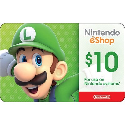 nintendo gift certificate