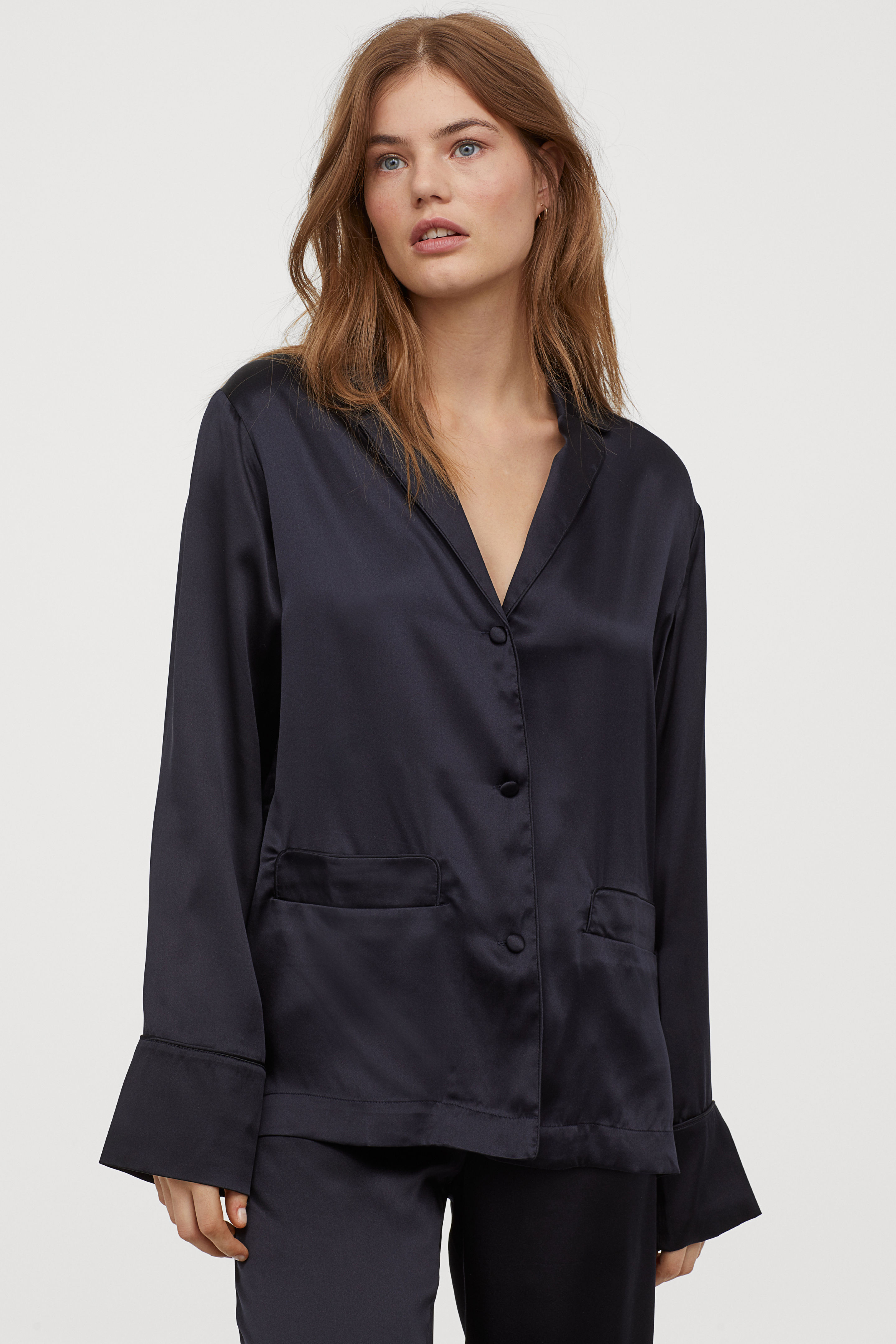 H&M + Silk Pajama Shirt