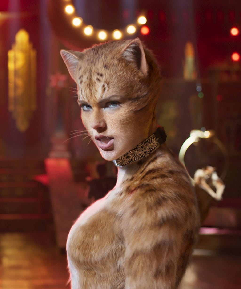 How Many Lines Does Taylor Swift Have In Cats