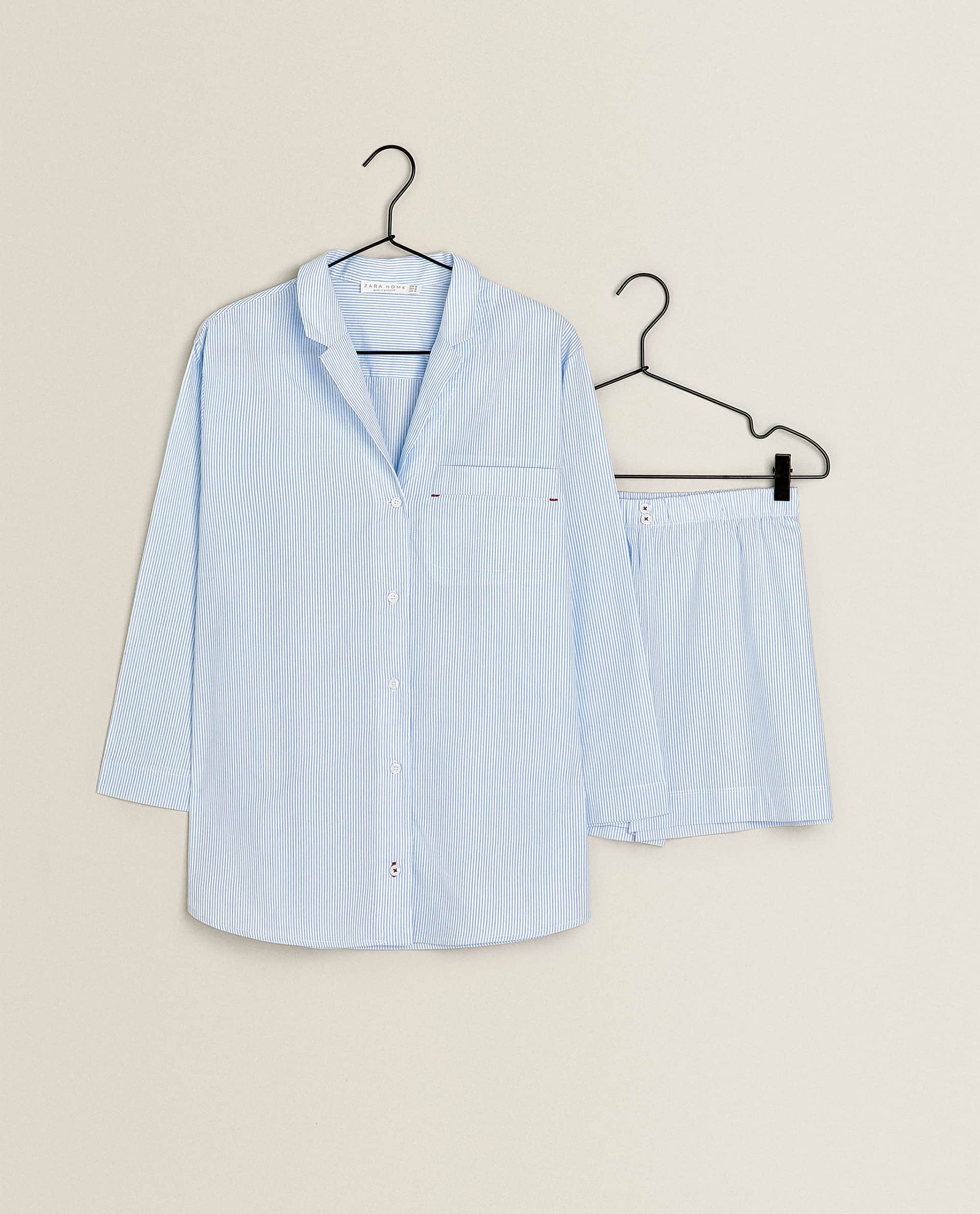 Zara Home + Contrasting Pajama Set