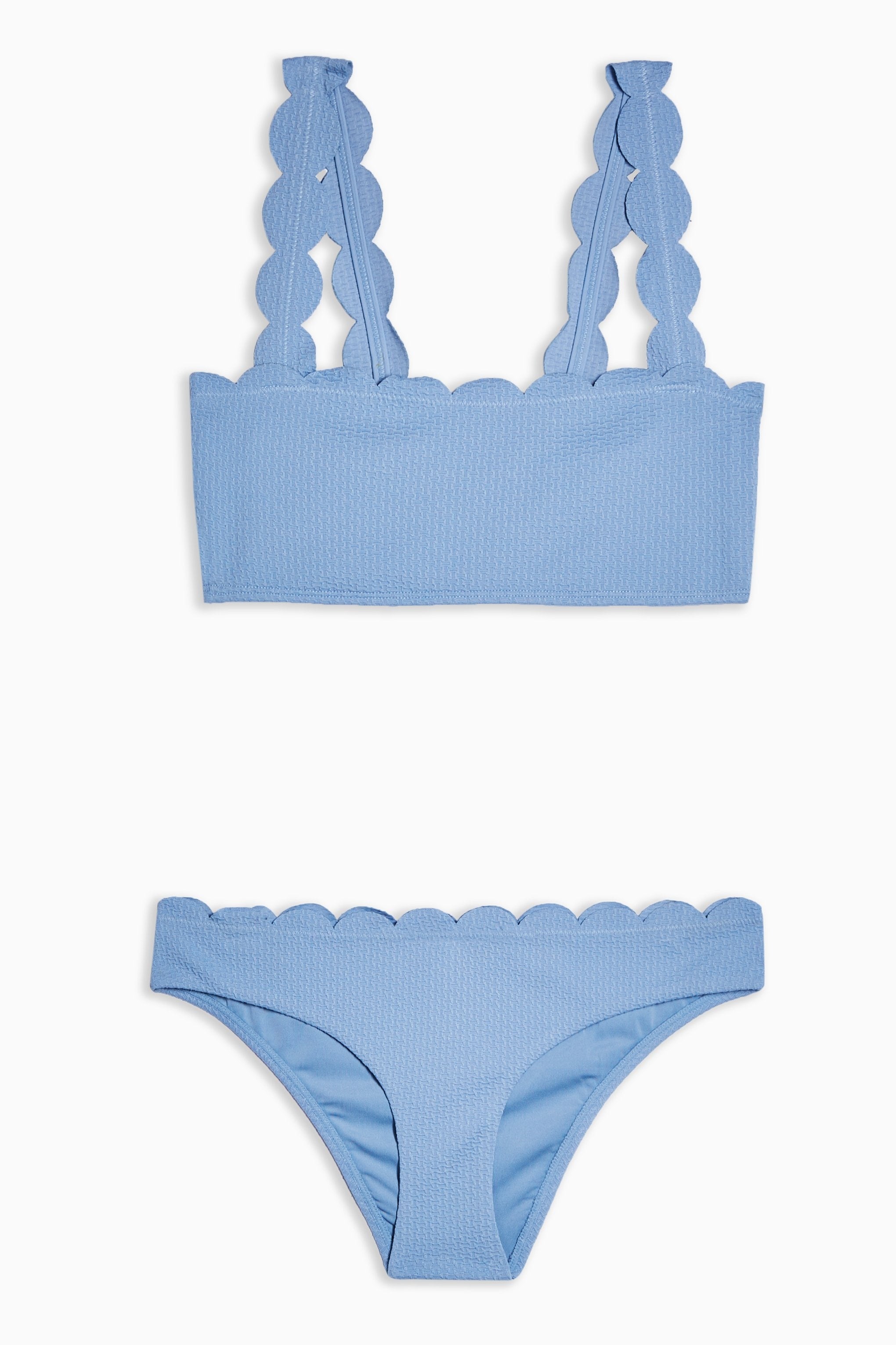 + Blue Scallop Bikini Set
