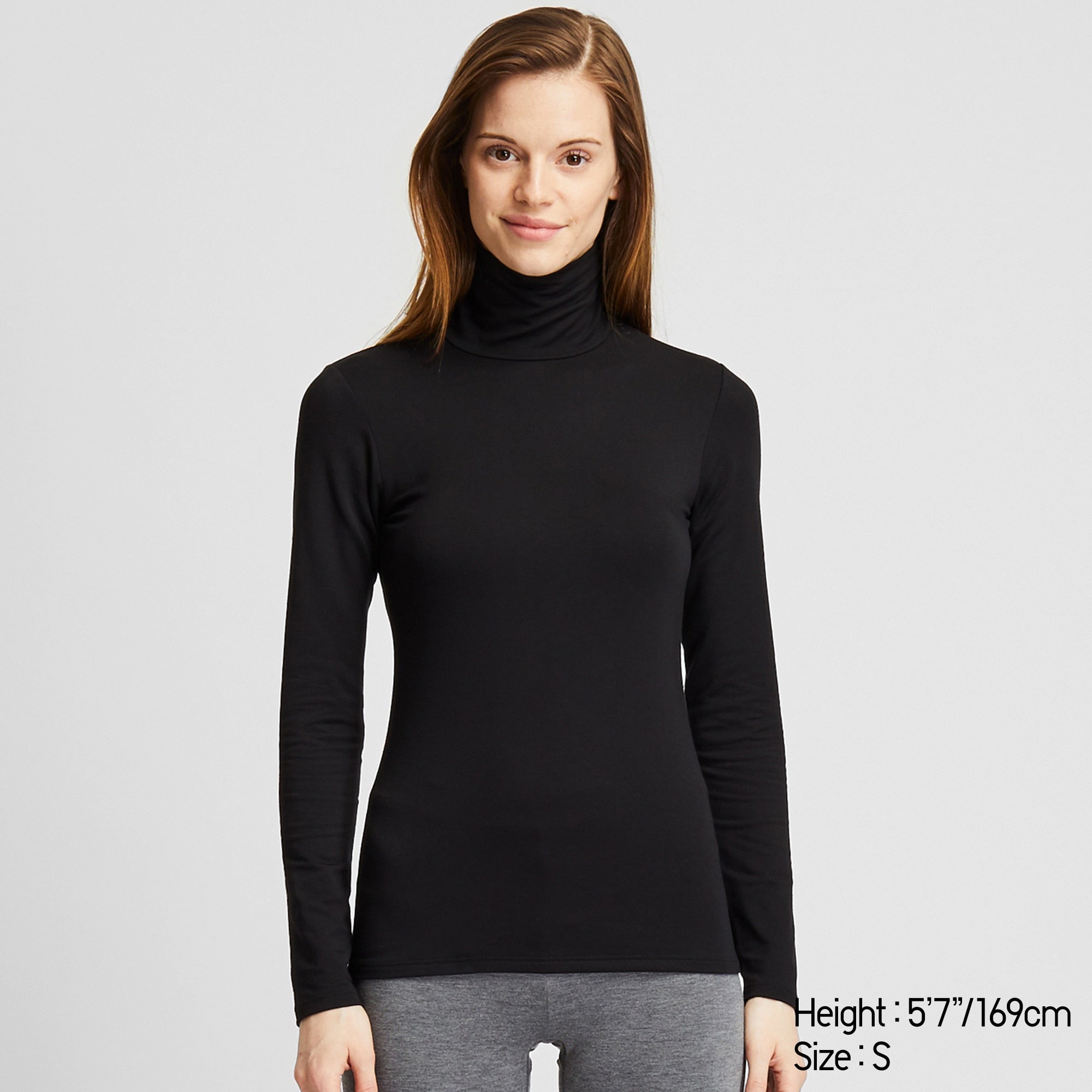 Women's Heattech Ultra Light Turtleneck Long-Sleeve T-Shirt with Moisture-Wicking | Purple | XL | Uniqlo US