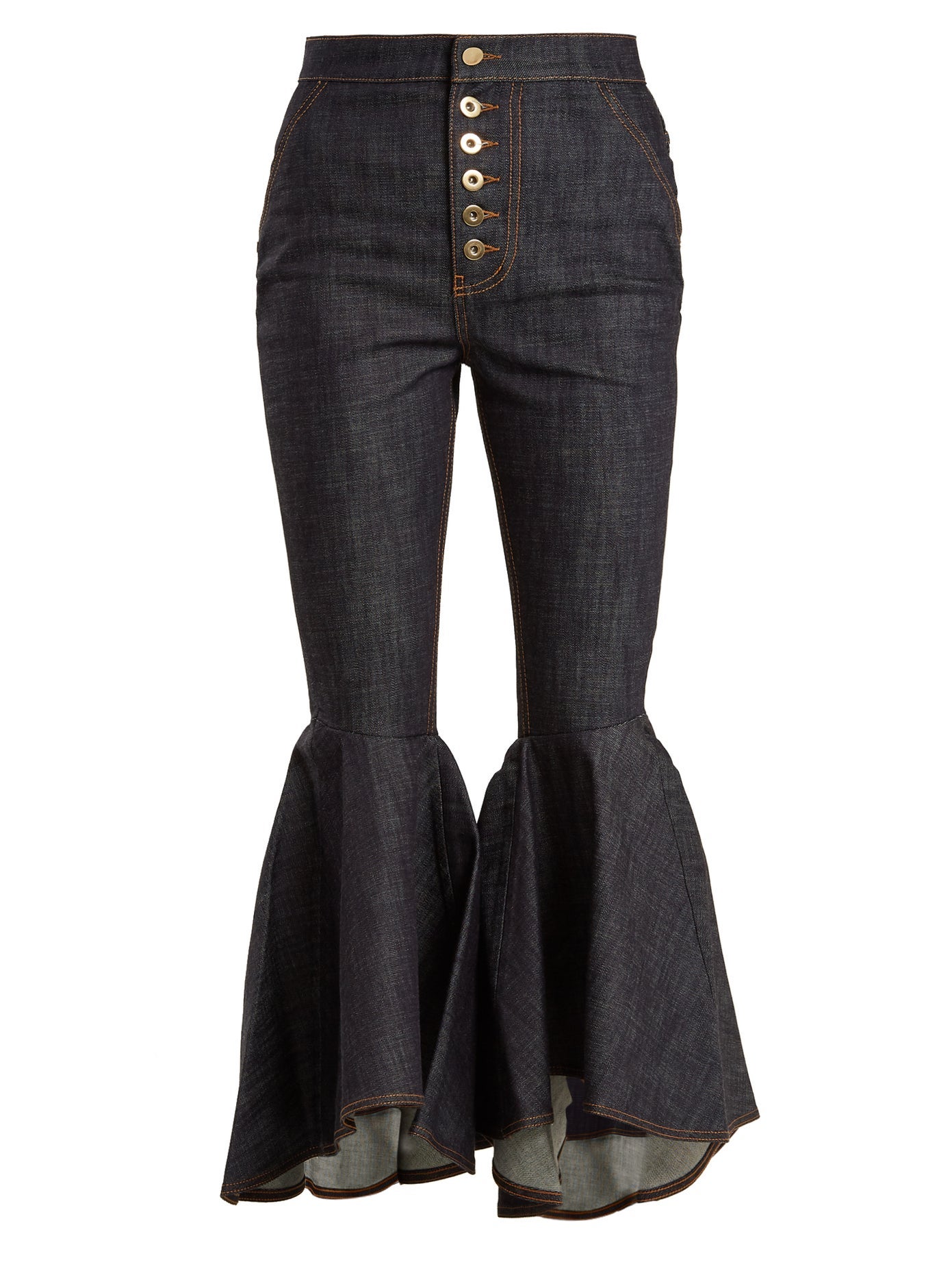 black kick flare jeans