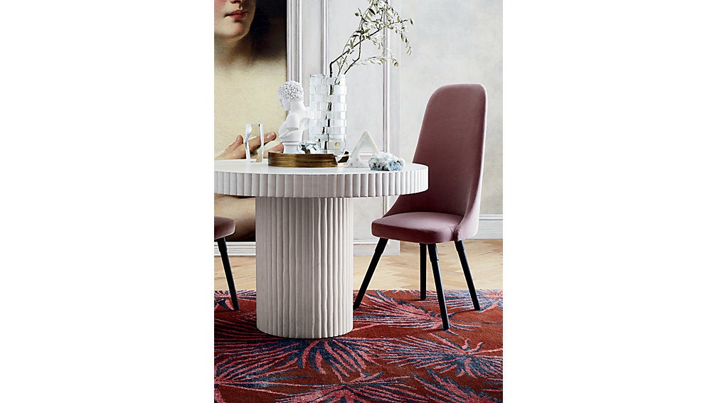Cb2 pink chair deals