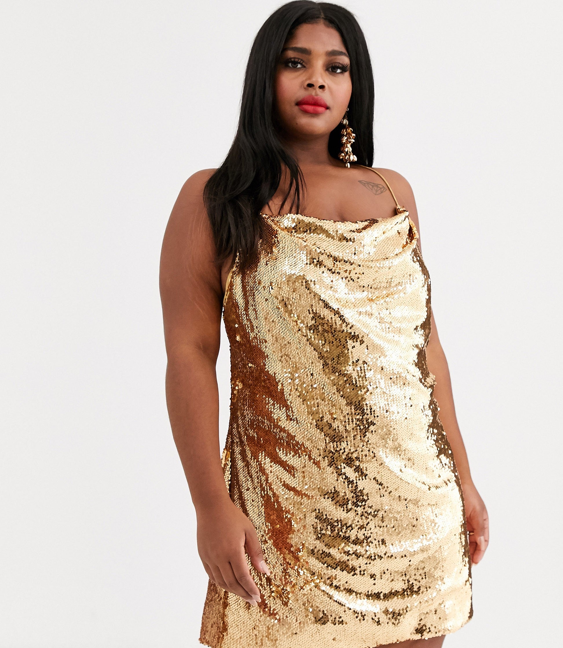 gold holiday dress