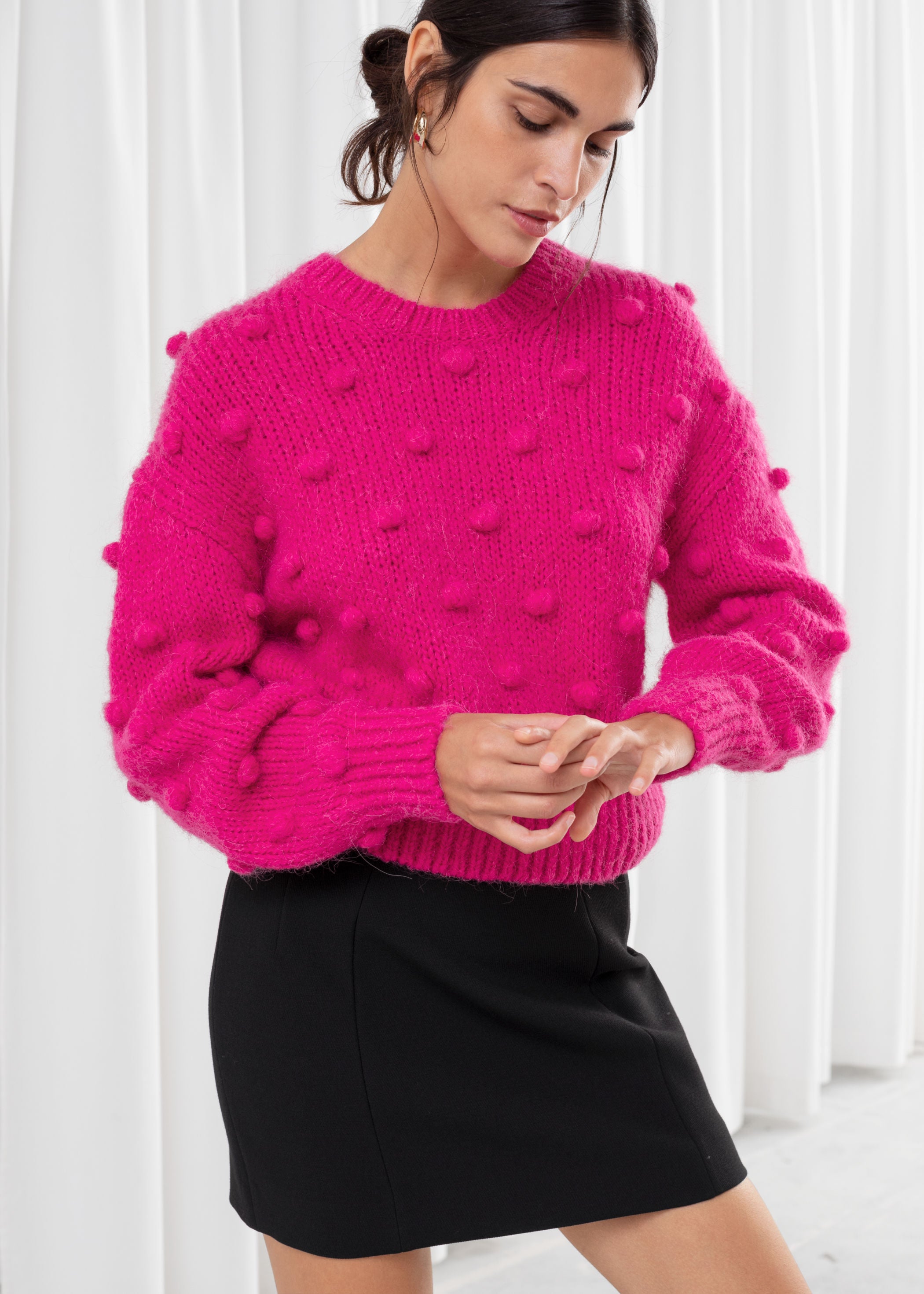 & Other Stories + Alpaca Wool Knit Bobble Sweater