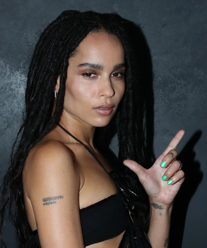 Zoe Kravitz Wore An Alexander Wang Wedding Dress
