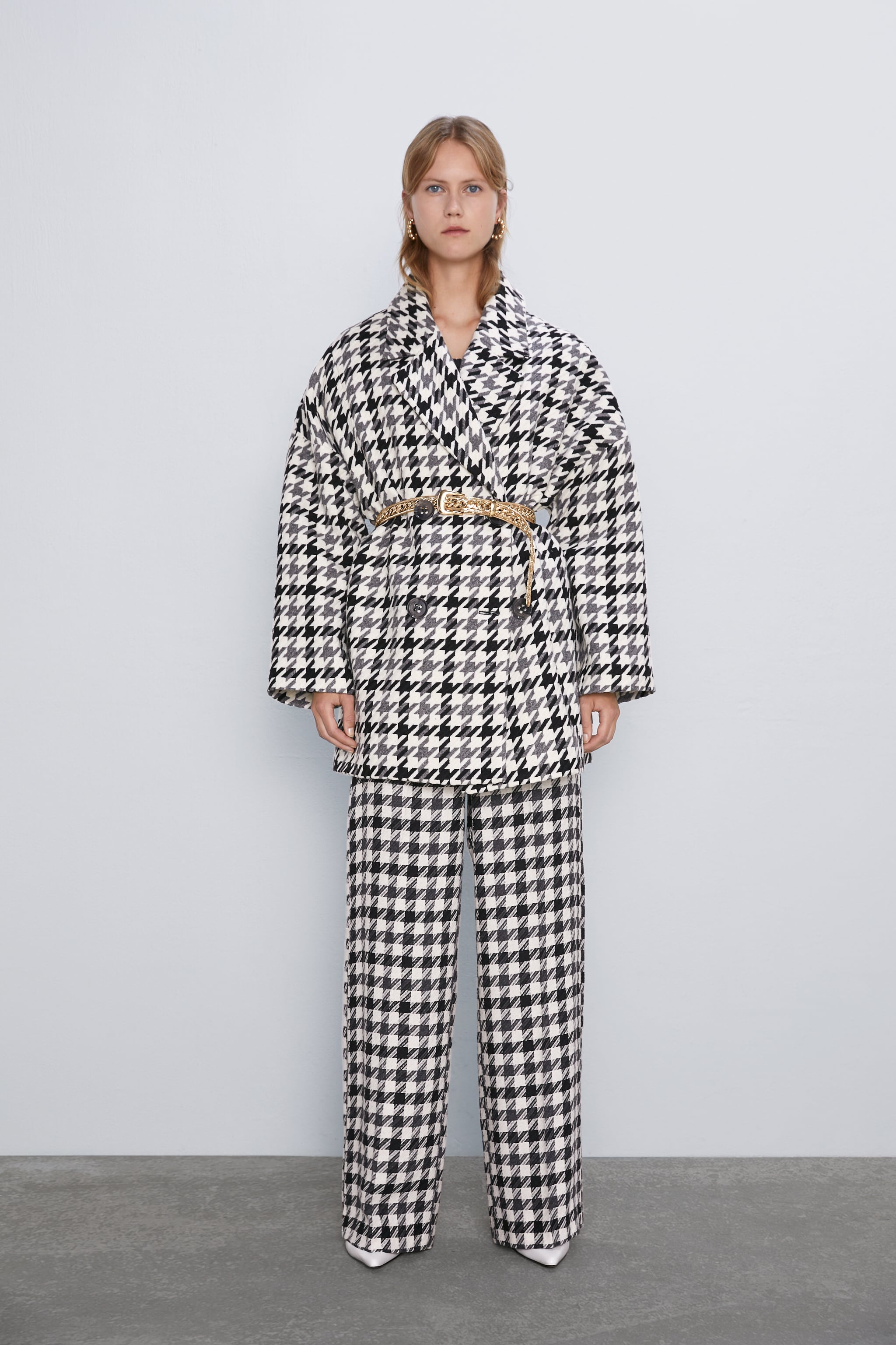 zara jacquard coat