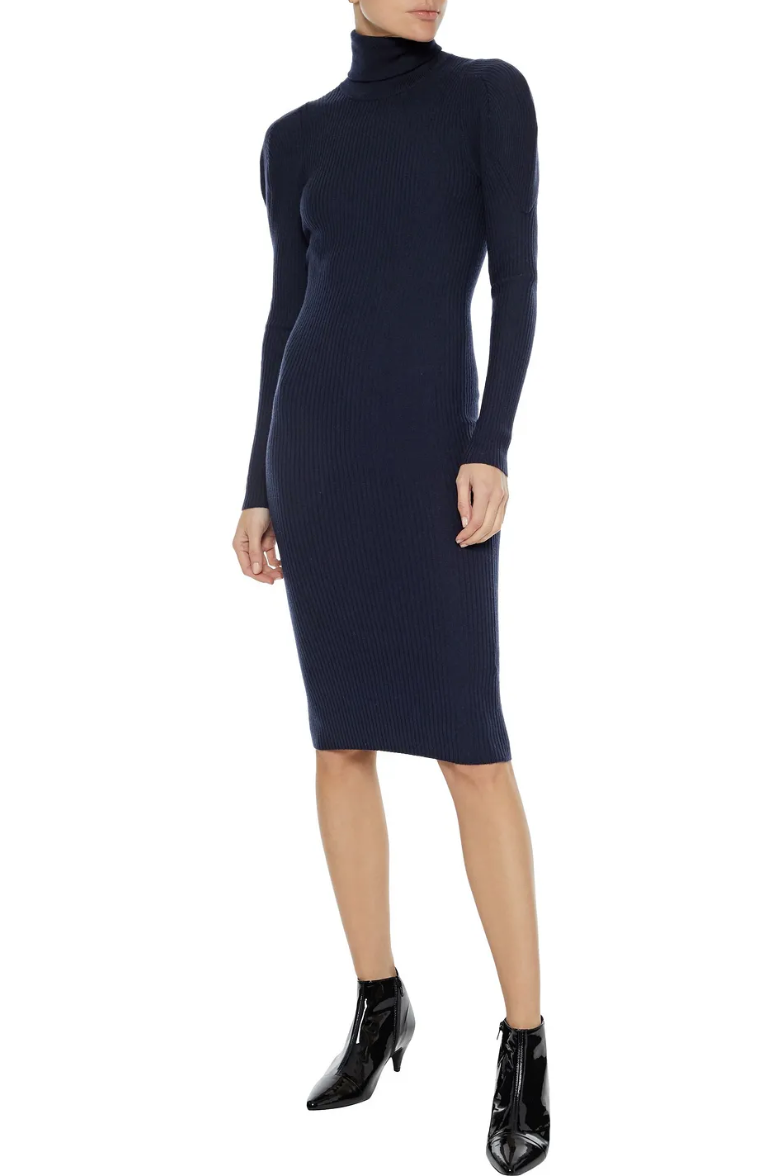 sweater turtleneck dress